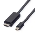 VALUE Mini DisplayPort Kabel, Mini DP-UHDTV, ST/ST, schwarz, 3 m