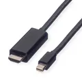 Mini DisplayPort Kabel, Mini DP-UHDTV, ST/ST, schwarz, 3 m