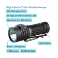 LED EDC Taschenlampe Olight Baton Turbo Black – kompakt für Profis