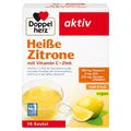 Doppelherz Heiße Zitrone - Vitamin C und Zink zur Unterstützung der normalen Funktion des Immunsystems - heiß und kalt - vegan - 10 Beutel