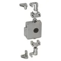 Junie ASS 7781 Zylinder-Drehstangenschloss Dornmass 30 mm, Zamak vernickelt (229401)
