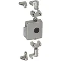 JuNie Möbel-Drehstangenschloss Set,ASS,7781,D30 Metall,vernickelt