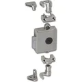JUNIE ASS 7781 Zylinder-Drehstangenschloss Dornmaß 30 mm, Zamak vernickelt