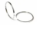 Boccia Damenschmuck Ohrstecker Creole 0508-03 Titan dicke 2,5 mm Ø40mm glänzend