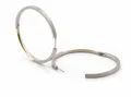 Boccia Damenschmuck Ohrstecker Creole 0508-02 Titan teil-goldplattiert Ø 40mm