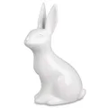 Dekofigur Hase KLASSIK sitzend weiß H. 32cm Keramik Formano WA