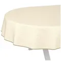 ANRO Tischdecke Wachstuchtischdecke Gartentischdecke Wachstischdecke (Einzelstück 1-tlg), Glatt 140x320cm Oval wasserabweisend mit Saum grün Oval | 140 cm x 320 cm x 0.25 mm
