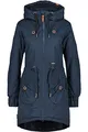 ALIFE and Kickin CharlotteAK A Coat – Damen Wintermantel – Lange Winterjacke für Kalte Tage – Mantel für Herbst & Winter – Perfekt für Freizeit & Alltag Marine dots XS