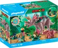 Playmobil® Triceratops mit Jungtier (71821), Playmobil Dinos Konstruktions-Spielset, (29 St)