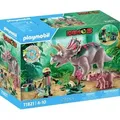 Playmobil® Dinos Triceratops mit Jungtier 71821