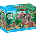 PLAYMOBIL 71821 Triceratops mit Jungtier