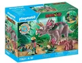 PLAYMOBIL 71821 DINOS - TRICERATOPS MIT JUNGTIER NEU OVP