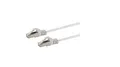 SCHWAIGER CAT6 Netzwerk Flachkabel, U/FTP, 1,5m, weiß