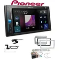 Pioneer DMH-A3300DAB 2-DIN Multimedia Autoradio Bluetooth DAB+ USB mit Einbauset für Opel Astra H satin stone