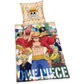 Herding One Piece Bettwäsche 80x80+135x200 cm Anime Pirat Bettbezug Kissenbezug
