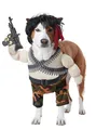 Rambo Kostüm für Hunde - Hier ist eine Warnung vor dem Hunde durchaus