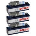 3x BOSCH Zündkerze Doppel Iridium für Opel Meriva B Großraumlimousine S10 1.4
