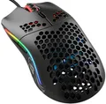 GLORIOUS Gaming Model O- (Klein) Compact Wired Gaming Mouse – Im superleichten Wabendesign mit 58 g, RGB-Beleuchtung, Pixart 3360 Sensor, Omron-Schalter, beidhändig – Mattschwarz