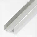 alfer Rechteck-U 1 m, 15.5 x 27.5 x 1.5 mm PVC (Kunststoff) glatt weiss