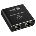 RedStar24 LAN Splitter 1 auf 2, 1000Mbps Gigabit Ethernet Switch mit Type-C-Netzkabel, Plug-and-Play 2-Port Netzwerk-Splitter und Verteiler für Computer, Router, Digital TV, Netzwerkkabel und mehr