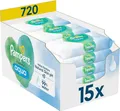Pampers Harmonie Aqua Baby Feuchttücher Box, 720 Tücher (15 x 48), 99% Wasser