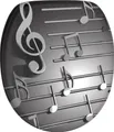 SANILO® WC-Sitz mit Absenkautomatik Musical Notes, Toilettendeckel direkt vom Hersteller, Klodeckel, Klobrille, WC Deckel, Toilettensitz, WC Brille