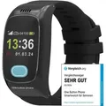One Button Phone - Smartwatch für Senioren mit Notrufknopf, SOS-Funktion, Sturzerkennung, GPS-Ortung, freie Tarifwahl, intuitive App - Schwarz
