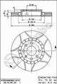 2x Bremsscheibe vorne Brembo 09514876 für OPEL