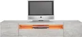 Lowboard HOME AFFAIRE "Egypt", grau (beton, optik matt), B:200cm H:36cm T:40cm, Sideboards, Lowboard, Breite 200 cm