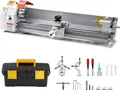 VEVOR Metalldrehmaschine 220x1000 mm Drehmaschine Automatischer Vorschub 2500 U/min Geschwindigkeit 1250 W Bürstenloser Motor zur Bearbeitung von Präzisionsteilen