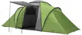 Zelt Kuppelzelt für 6 Personen wasserdicht Familienzelt Camping Beta 6 grün XL