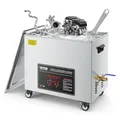 VEVOR 50 L Ultraschallreiniger, professionelle Ultraschallreinigungsmaschine mit Reinigungskorb & Digitalanzeige, 840 W Edelstahl 40 kHz Reinigungsmaschine mit Rädern für Teile Vergaser Instrumente