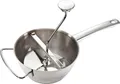 Leifheit Passiermühle Ø 20 cm ProLine-Serie inkl. 3 Einsätzen, aus hochwertigem Edelstahl zum Passieren von Obst, Gemüse, Babynahrung, Suppen, spülmaschinengeeignet, Passiersieb, Kartoffelpresse