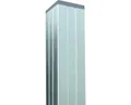 Torpfosten für Steckzaun 6,8 x 6,8 x 240 cm silber