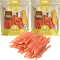 Mersjo weiche Hähnchenstreifen 2x500g - Hundeleckerli getreidefrei fettarm Hundesnacks Trainingssnack Hühnchen Belohnung Naturfleisch