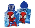 Spiderman Poncho Spiderman Mikrofaser Poncho für Kinder 100x55cm