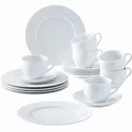 KAHLA 050104A90005C Aronda Kaffee-Set 18tlg. | weißes Kaffeeset für 6 Personen aus Porzellan