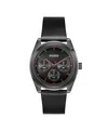 Hugo Multi Zifferblatt Quarz Uhr für Herren Kollektion #Bright Sport mit Schwarzes Lederarmband - 1530423
