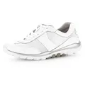 rollingsoft Sneaker mit sportlichem Mesheinsatz, Freizeitschuh, Halbschuh, Schnürschuh weiß 41 EU