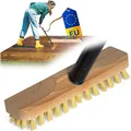Novaliv Reinigungsbürste 20228-30654-1x, (1-tlg), Schrubber aus Holz mit Borsten Wischer mit Gewinde und Schraub- Stecks