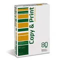 COPY&PRINT Kopierpapier Druckerpapier/DIN A4, 80g/m²/ 1 x 500 Blatt/Qualitätsklasse - C/Universalpapier/für Zuhause Büro und das Homeoffice/Multifunktions-Papier