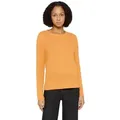 Cartoon Strickpullover Damen mit Rundhalsausschnitt (1-tlg) orange 40