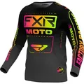 FXR Clutch 2024 Kinder Motocross Jersey, schwarz-gelb, Größe S