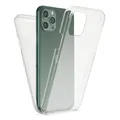 NALIA 360° Hülle für iPhone 11 Pro Max - Vorne & Hinten Schutz - 360GUARD (Full-Body Case) - Marke aus Berlin, Farbe:Transparent