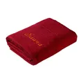 frottana Pearl Saunatuch 80 x 200 cm aus 100% Baumwolle, ruby