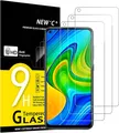 NEW'C 3 Stück Panzer Schutz Glas Xiaomi Redmi Note 9 Redmi 10X 4G Folie Technik