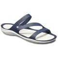 Crocs Swiftwater Sandal Badepantolette, Sommerschuh, Badeschuh, Poolslides, genoppte Innensohle blau 41 EU