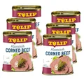 TULIP 6x Corned Beef 340 g | Klassisches Frühstücksfleisch in der Dose | Zartes gepökeltes Fleisch in der Konserve | Konservenfleisch mit 98% Rindfleisch