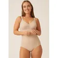 Naturana Body Solutions V-Ausschnitt, mit Spitze, breite Träger, bequem, elastisch beige 105