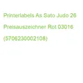 Printerlabels As Sato Judo 26 Preisauszeichner Rot 03016 (5706230002108)